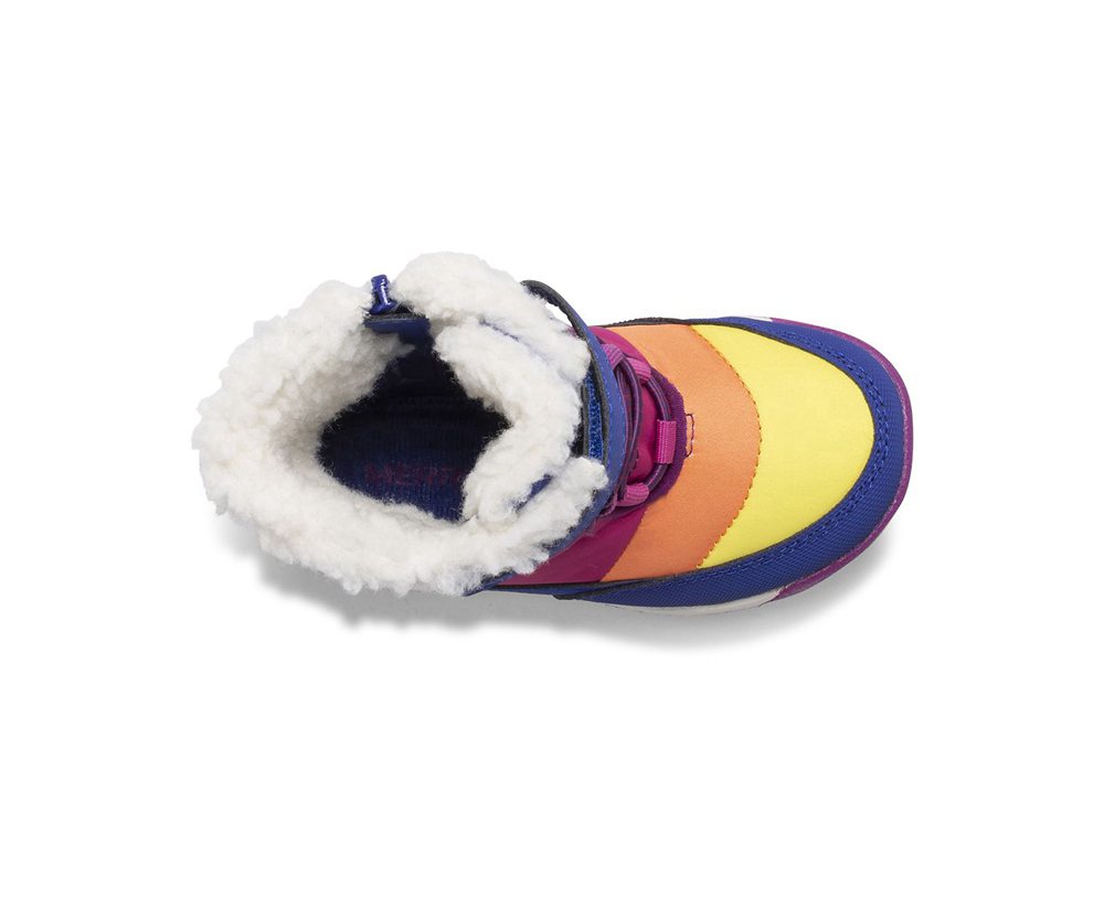 Merrell Støvler Børn - Alpine Puffer Waterproof Jr. - Blå/Multicolor - ZQY520698